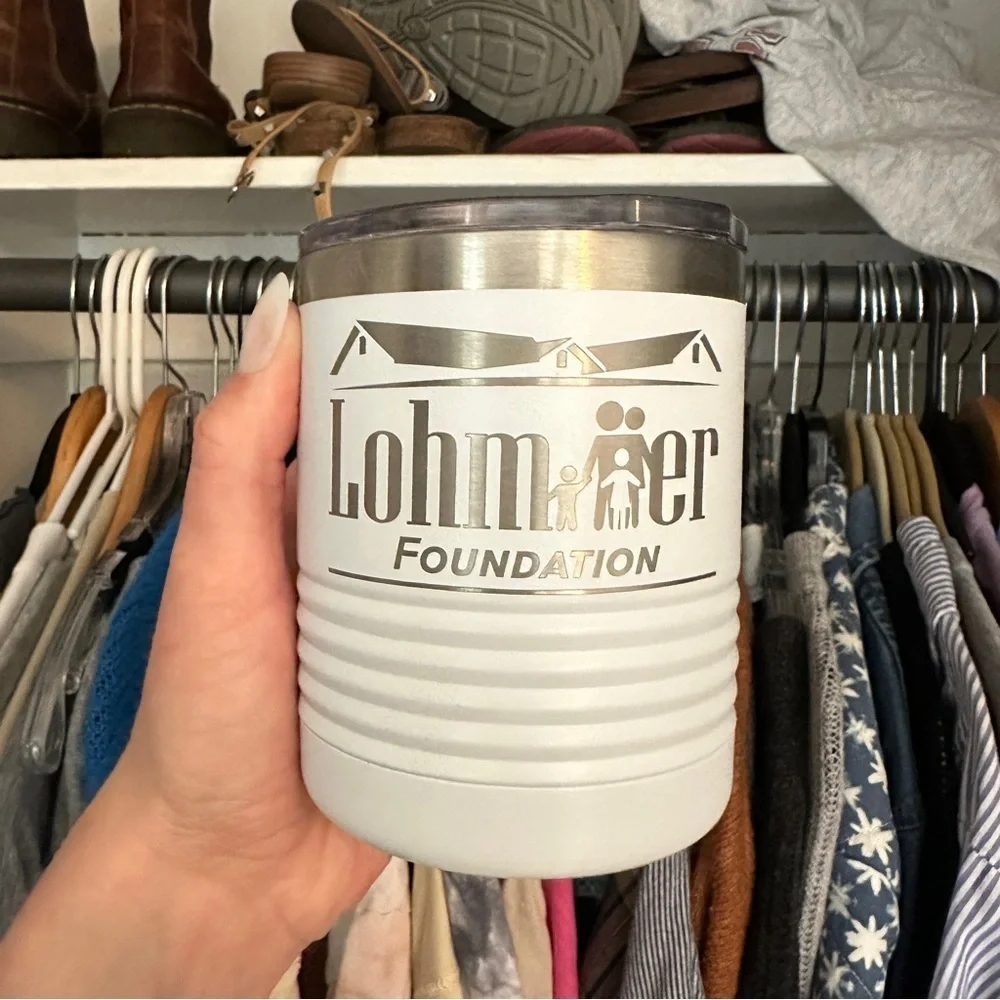 White 10oz. Polar Camel Tumbler with Clear Lid